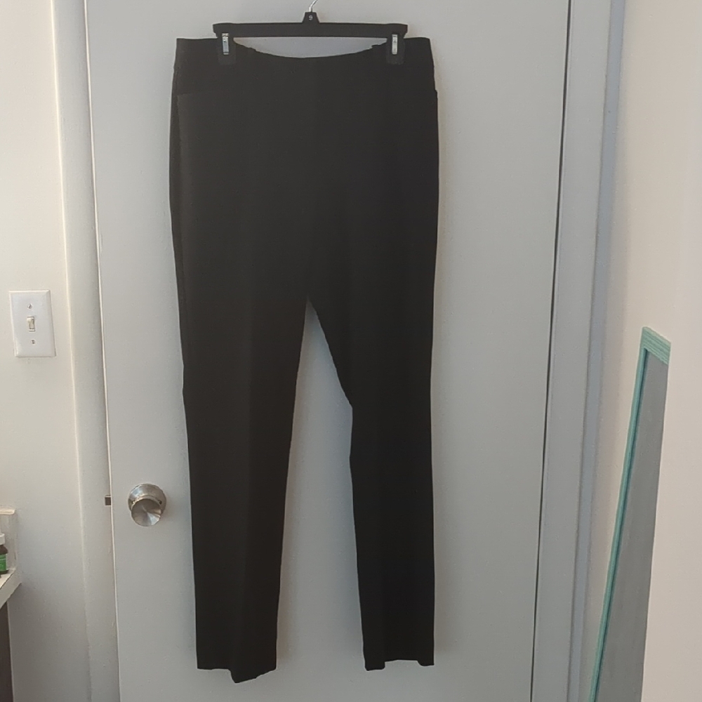 Worthington Black Perfect Trousers Mid Rise Dress Pants